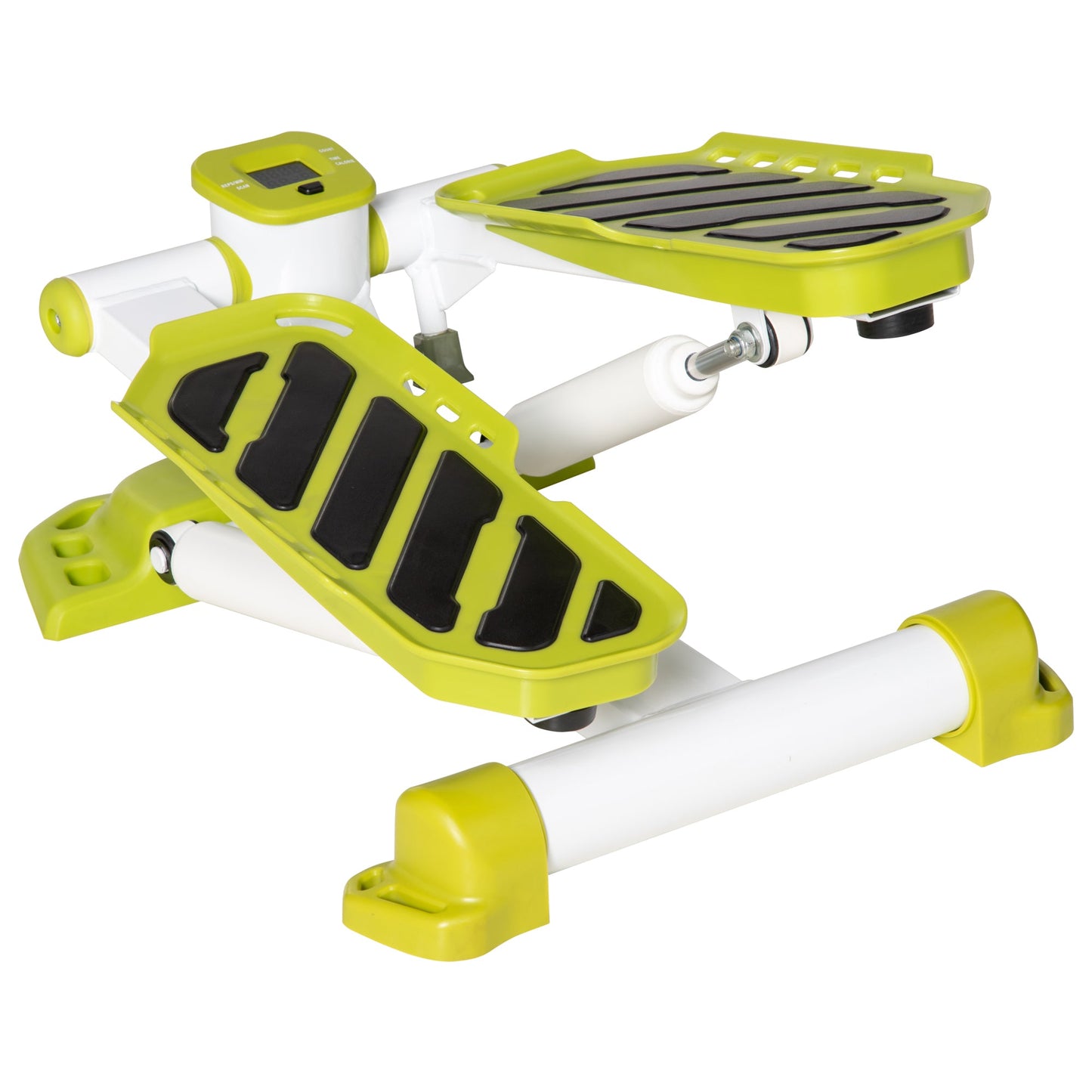 HOMCOM Portable Mini Stepper, Steppers for Exercise Workout with LCD Display Monitor, Anti-skid Foot Pedals for Home Gym Office
