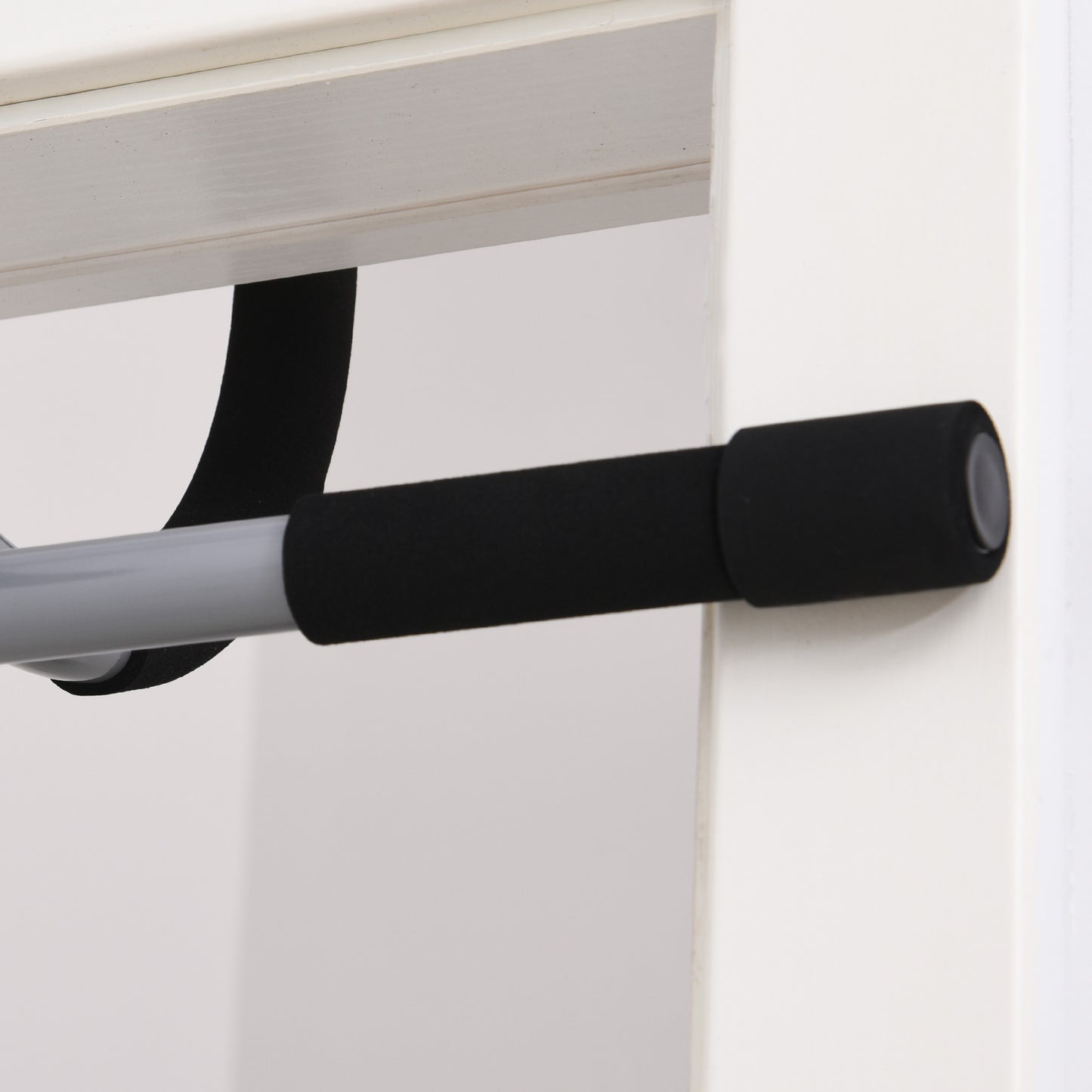 HOMCOM Pull-Up Bar for Doorway, Home Fitness Door Horizontal Push up Bar for Indoor Gym Upper Body Workout