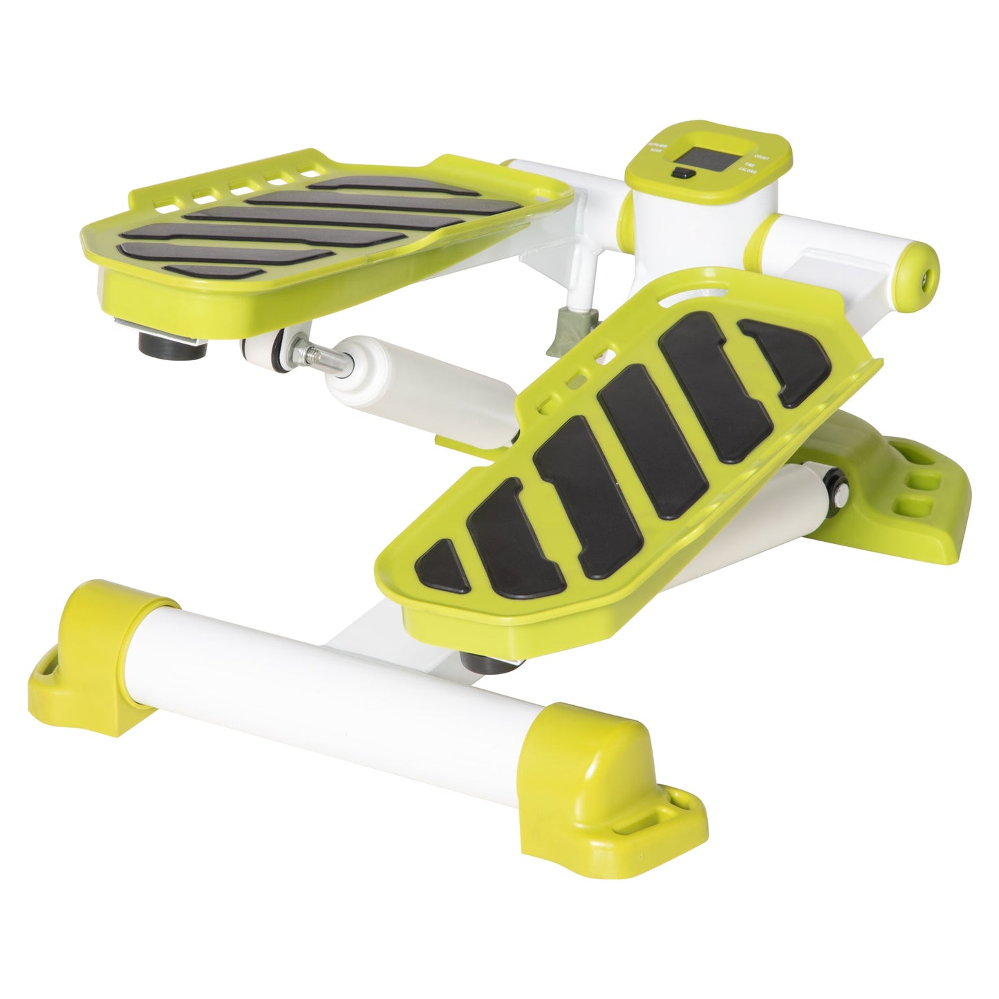 HOMCOM Portable Mini Stepper, Steppers for Exercise Workout with LCD Display Monitor, Anti-skid Foot Pedals for Home Gym Office