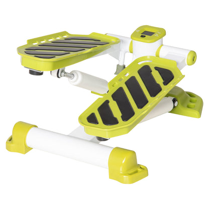 HOMCOM Portable Mini Stepper, Steppers for Exercise Workout with LCD Display Monitor, Anti-skid Foot Pedals for Home Gym Office
