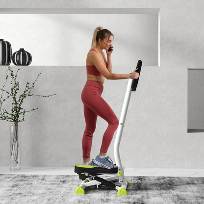 HOMCOM Twister Stepper, Step Machine with Adjustable Resistance, LCD Screen