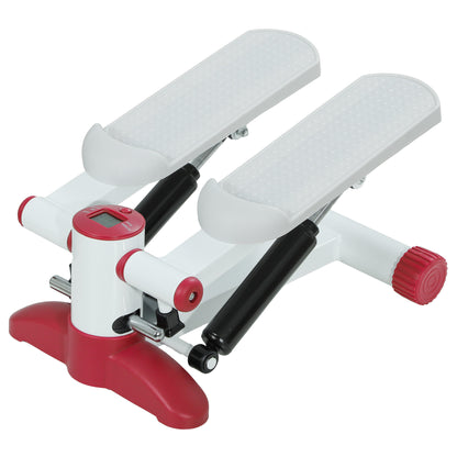 SPORTNOW Mini Stepper, Compact Step Machine Exerciser for Home Workout with LCD Monitor and Non-Slip Pedals