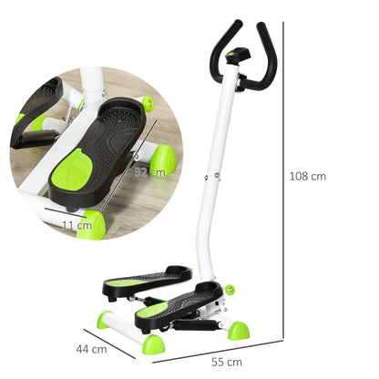 HOMCOM Twister Stepper, Step Machine with Adjustable Resistance, LCD Screen