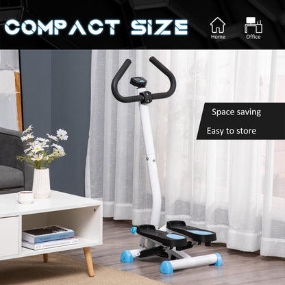 HOMCOM Twister Stepper, Step Machine with Adjustable Resistance, LCD Screen