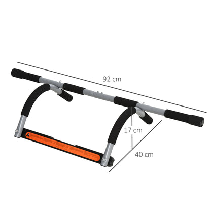 HOMCOM Pull-Up Bar for Doorway, Home Fitness Door Horizontal Push up Bar for Indoor Gym Upper Body Workout