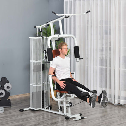 HOMCOM Multifunction Home Gym Weight Training Workout Station Fitness Strength Machine